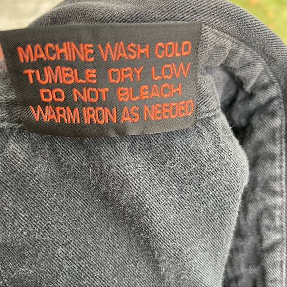 Vintage Sturgis 2000 60th Anniversary Black Hills M Denim Button Up Shirt Top - Picture 9 of 11